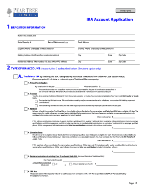 IRA Account Application Form