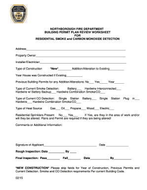 Residential Smoke and Carbon Monoxide Detection Permit