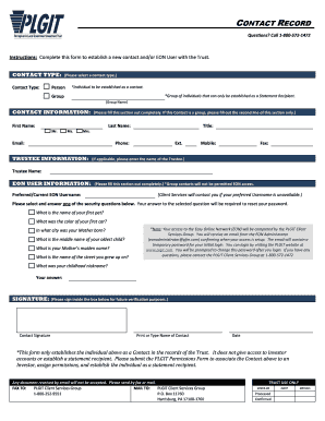 Contact Record Form