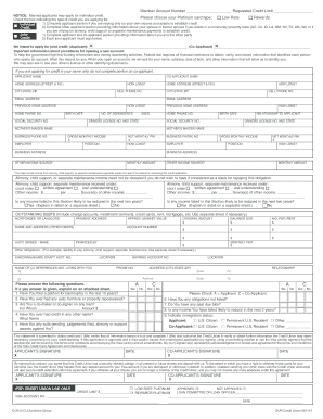 Visa Credit Card Application