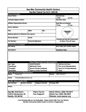Donation Form