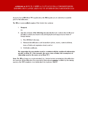 IRS ITIN Application ID Certification Guide