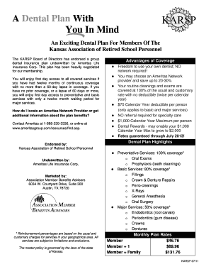KARSP Dental Insurance Plan