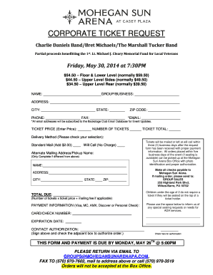 CLUB SEAT TICKET REQUEST FORM
