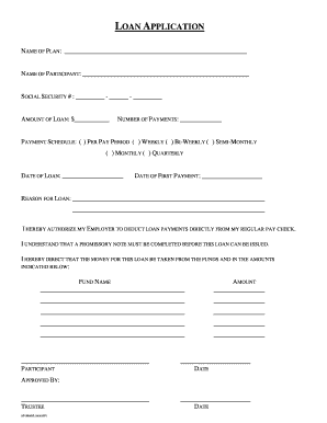 Loan Application Form