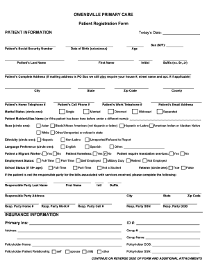 Patient Registration Form