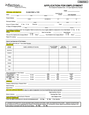 Employment Application Form