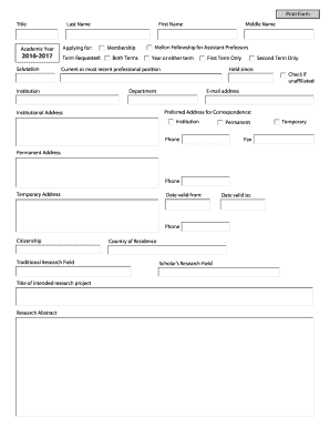 Title Last Name First Name Middle Name Academic Year Applying