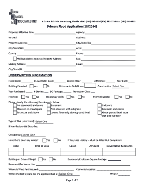 Primary Flood Application
