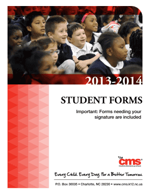 CMS Student Textbook Accountability Standards Agreement