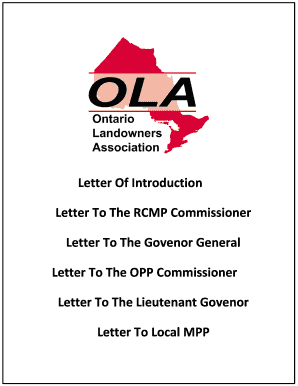 Letter to RCMP Commissioner