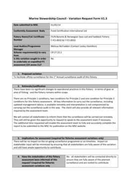 Certificate for assignment - Fishery NameCoC Certificate - msc