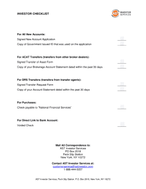Brokerage Account Application and Transfer Request Form