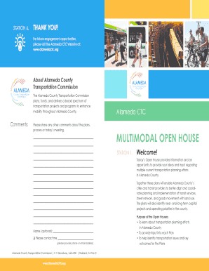 Alameda County Transportation Plan Feedback Form