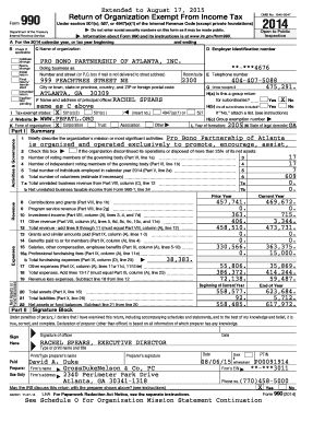 IRS Form 990 2014