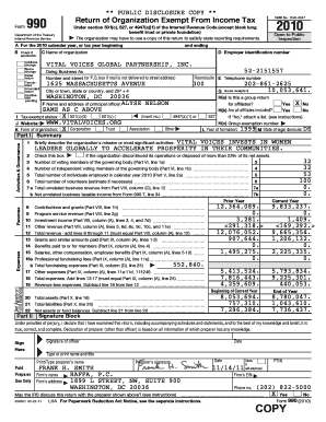 IRS Form 990 2010