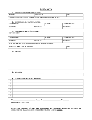 Formulario de Registro de Asociación