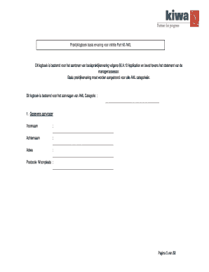 Praktijklogboek basis ervaring voor initiële Part-66 AML