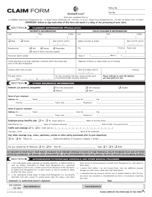 Travel Insurance Claim Form
