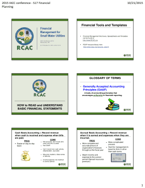 Financial tools