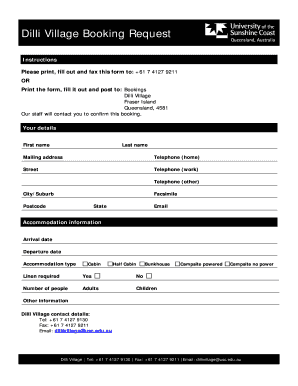 Dilli Village Booking Request