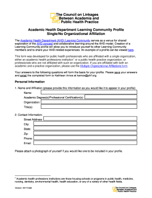 The Council on Linkages Between Academia and Public Health