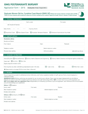 SB017-AGWQ Postgraduate Bursaries Application form 2015 SB017-AGWQ Postgraduate Bursaries Application form 2015