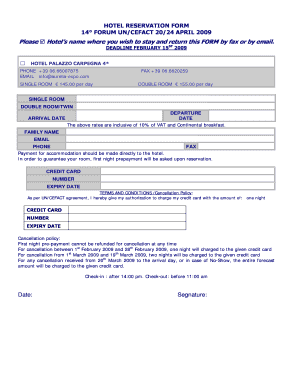 Hotel Reservation Form