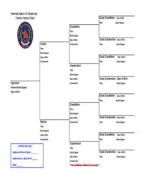 Updated 5 Blank Family History Chart for Enrollment Appxls - pawneenation