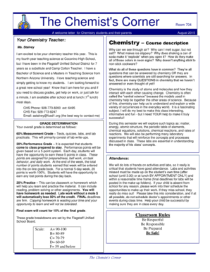 The Chemists Corner - fusd1org