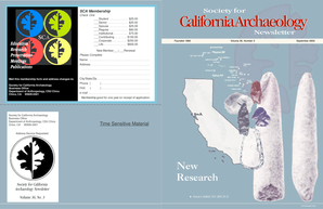 Society for California Archaeology Membership Form