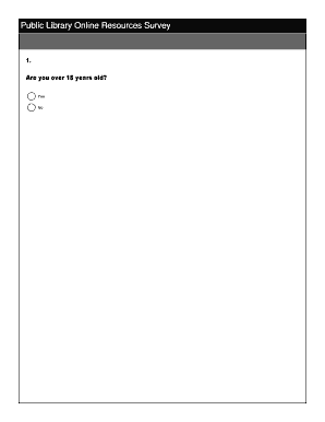 Public Library Online Resources Survey