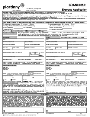 Credit Application Form