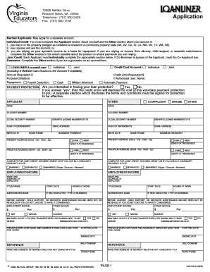 Credit Union Loan Application Form