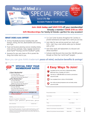 AAA Membership Application Form