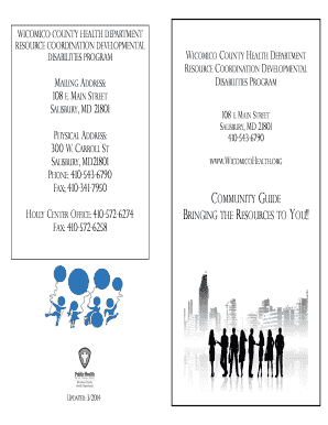 Wicomico County Developmental Disabilities Resource Guide