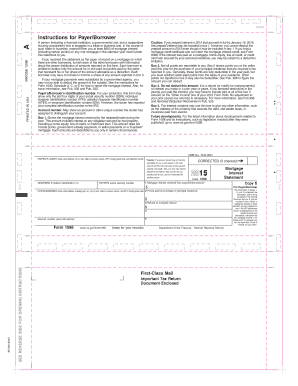 Form 1098 Mortgage Interest Statement