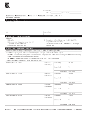 Roth IRA Adoption Agreement