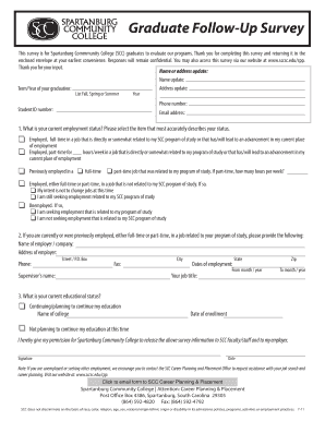 Spartanburg Community College Graduate Follow-Up Survey