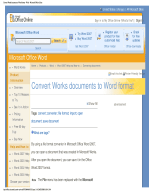 Computer bill - Convert Works documents to Word format - Word - Microsoft Office Online - library sccsc