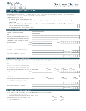 BCI Address Update Form