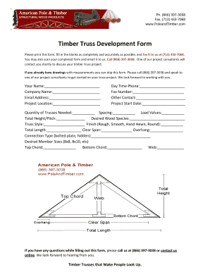 Timber Truss Development Form