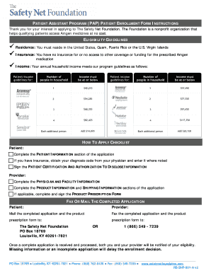 Patient Assistant Program Enrollment Form