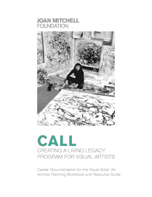 Visual Artist Career Documentation Workbook