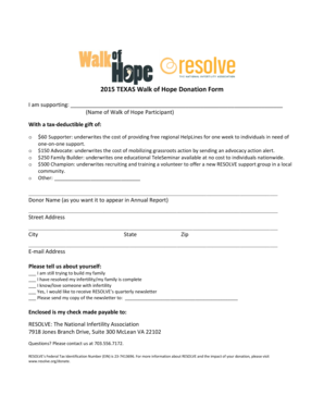 2015 Texas Walk of Hope Donation Form