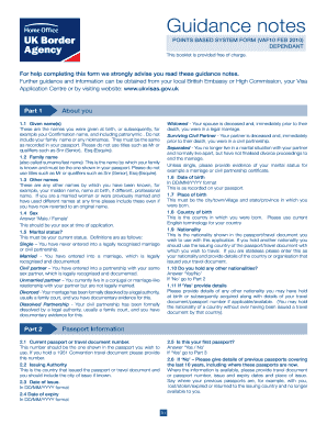 UK Visa Application Form VAF10