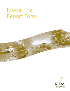Motor Theft Report Form
