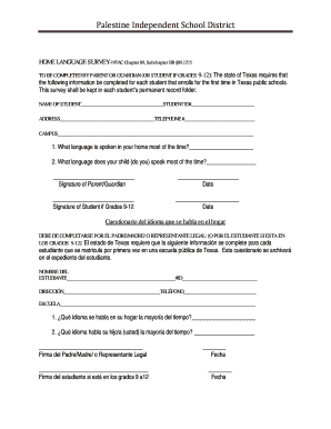 Texas Home Language Survey