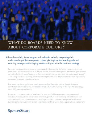 What Do Boards Need to Know About Corporate Culture