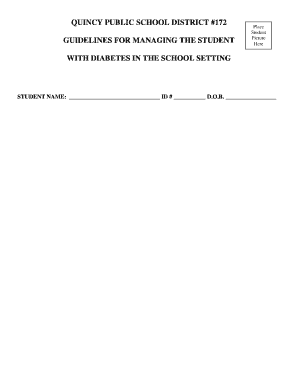 Student Diabetes Management Guidelines